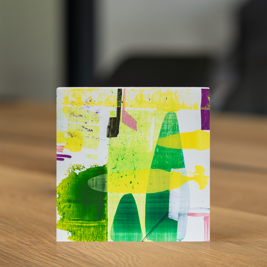 Gemälde abstrakt, 12 x 12 cm - GG0020