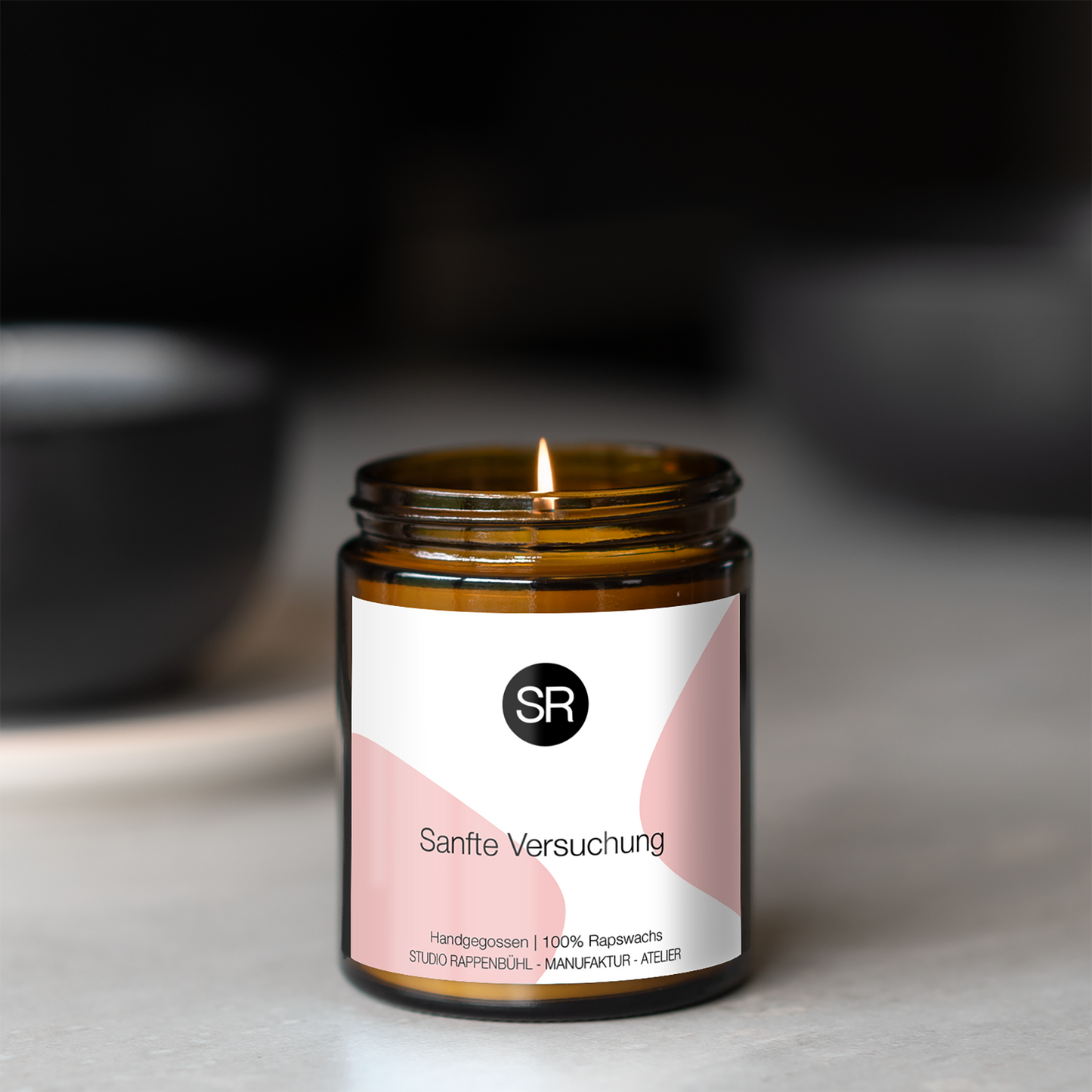 Duftkerze Sanfte Versuchung | Kirsche, Orangenblüte, Vanille | Sinnlich & Warm