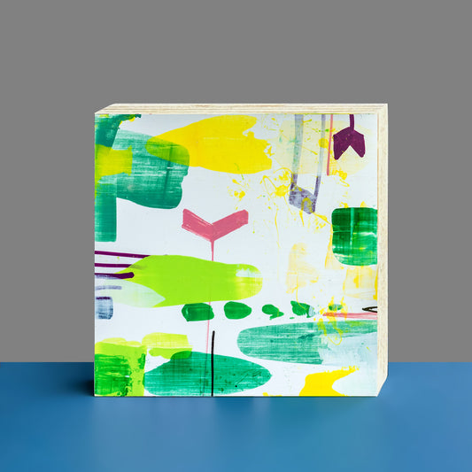 Gemälde abstrakt, 12 x 12 cm - GG0012