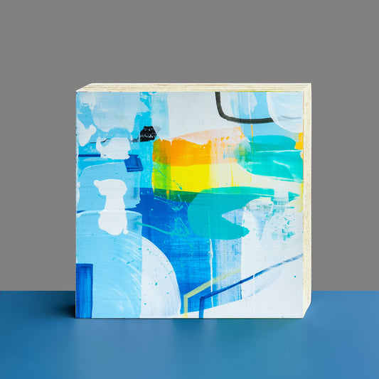 Gemälde abstrakt, 12 x 12 cm - BB0001