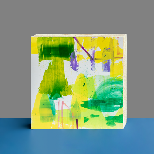 Gemälde abstrakt, 12 x 12 cm - GG0019