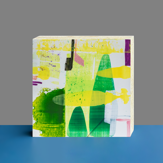 Gemälde abstrakt, 12 x 12 cm - GG0020