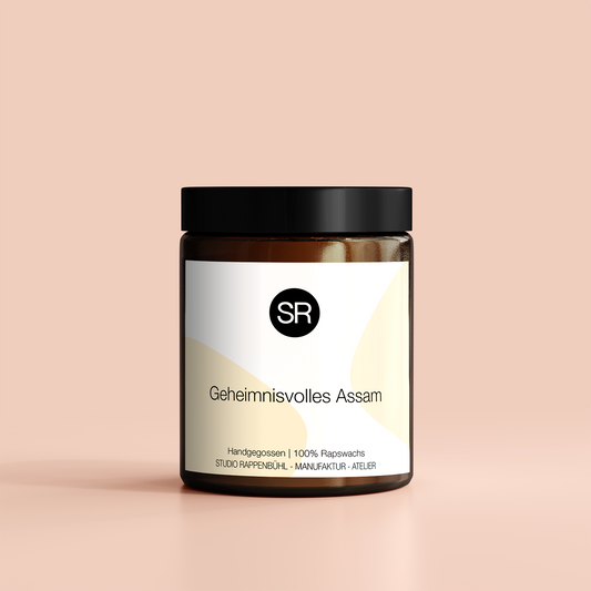 Duftkerze Geheimnisvolles Asam | Oud, Rose, Amber | Mystisch & Sinnlich