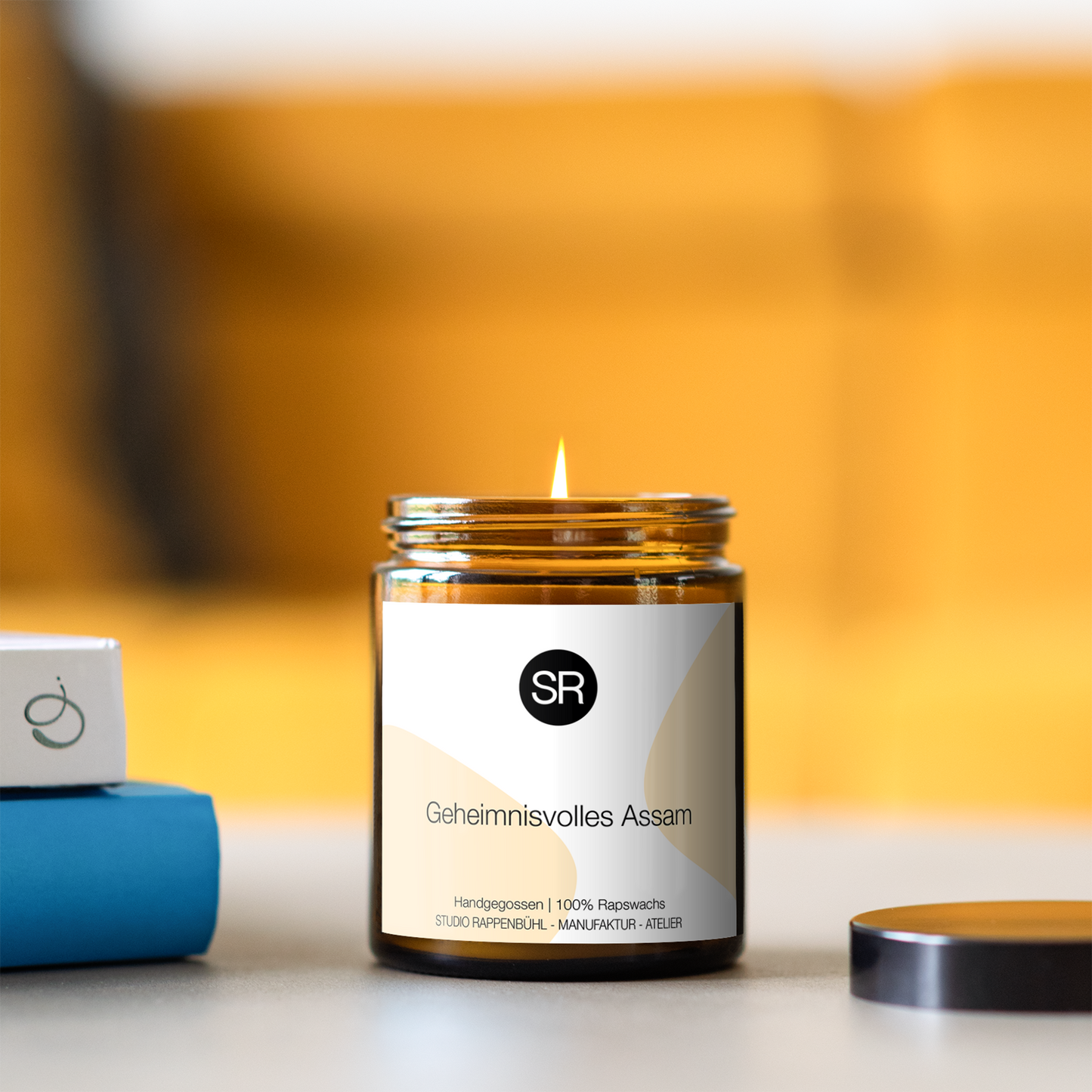 Duftkerze Geheimnisvolles Asam | Oud, Rose, Amber | Mystisch & Sinnlich