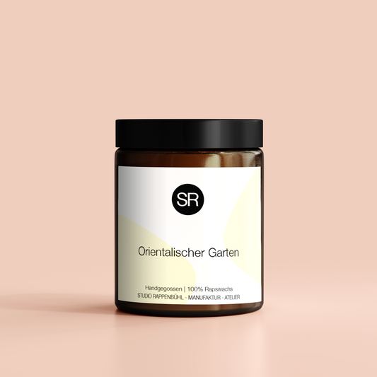 Duftkerze Orientalischer Garten | Orange, Flieder, Patchouli | Exotisch & Sinnlich