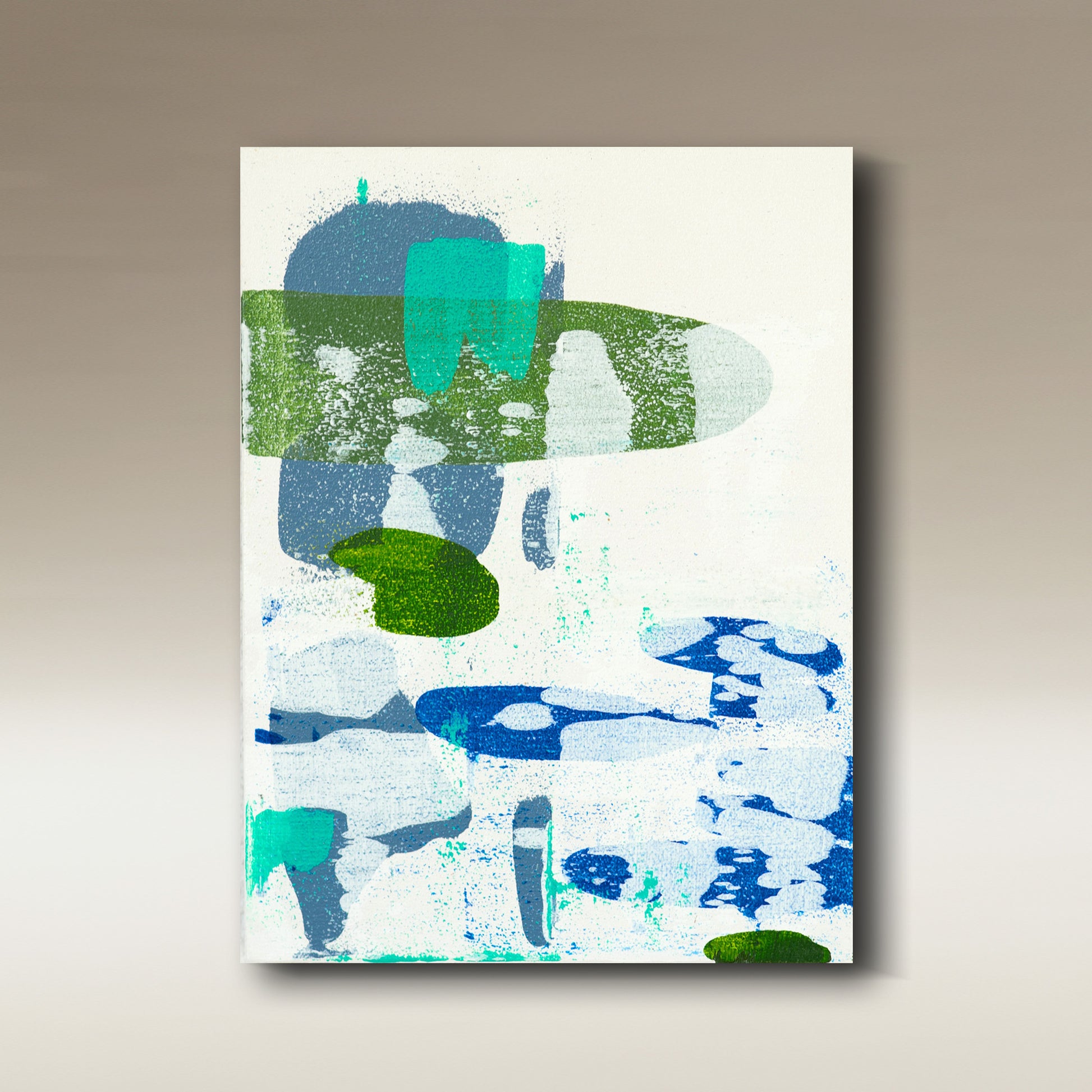 2026-0119 – COASTAL 5, abstraktes Original 15 × 20 cm