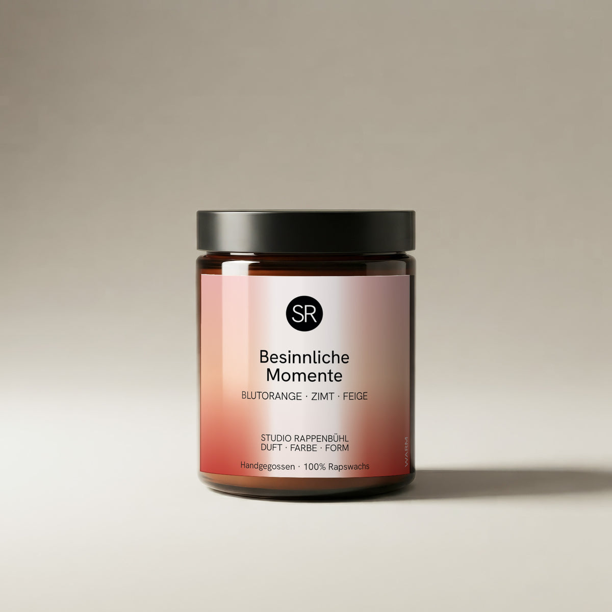 Duftkerze Besinnliche Momente mit Blutorange, Zimt & Feige – Studio Rappenbühl