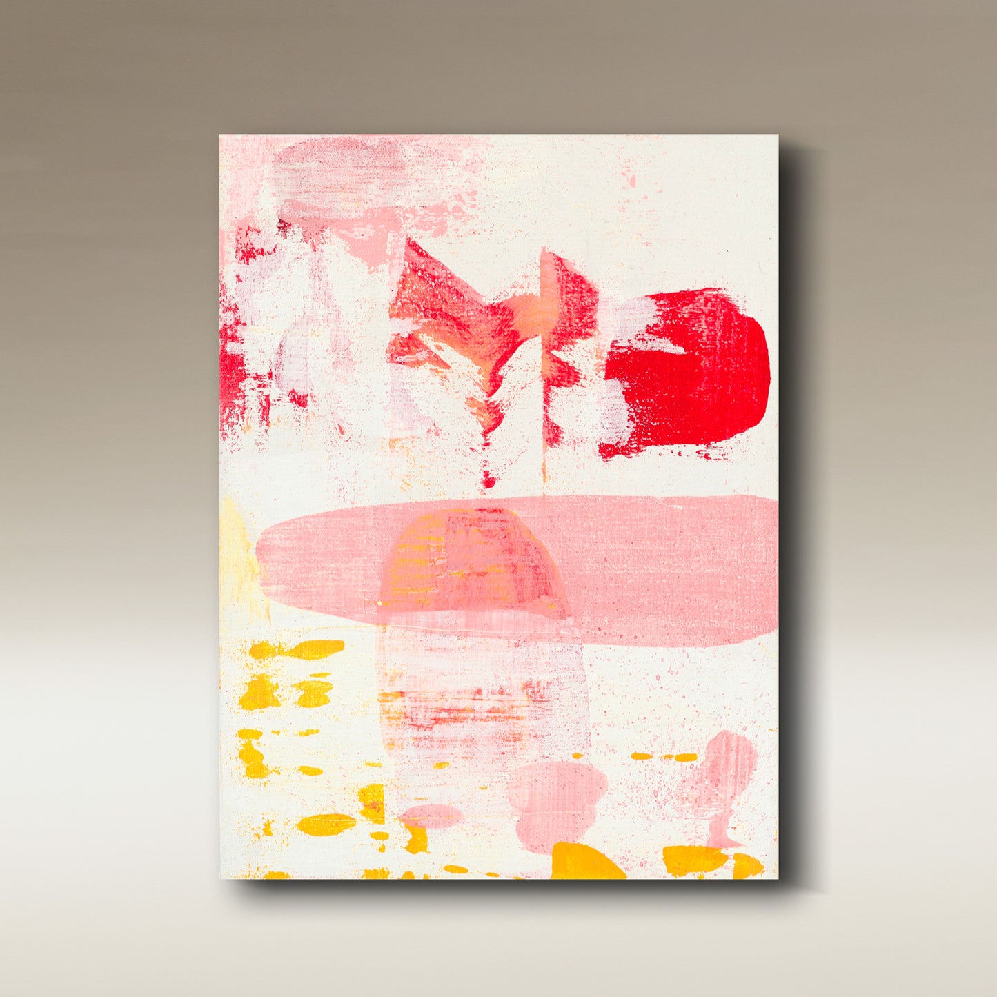2026-0127 – WARM 4, abstraktes Original 15 × 20 cm