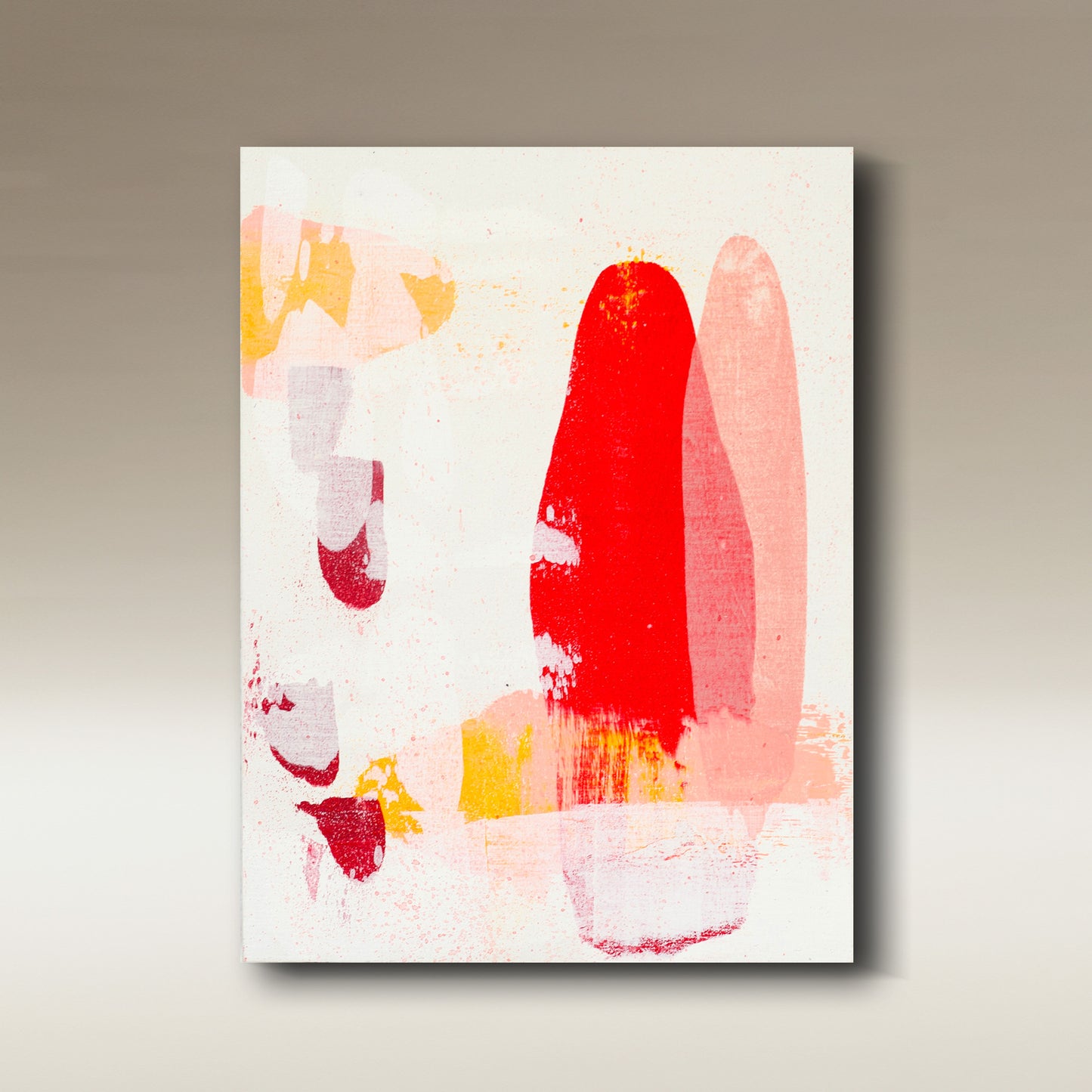 2026-0128 – WARM 5, abstraktes Original 15 × 20 cm